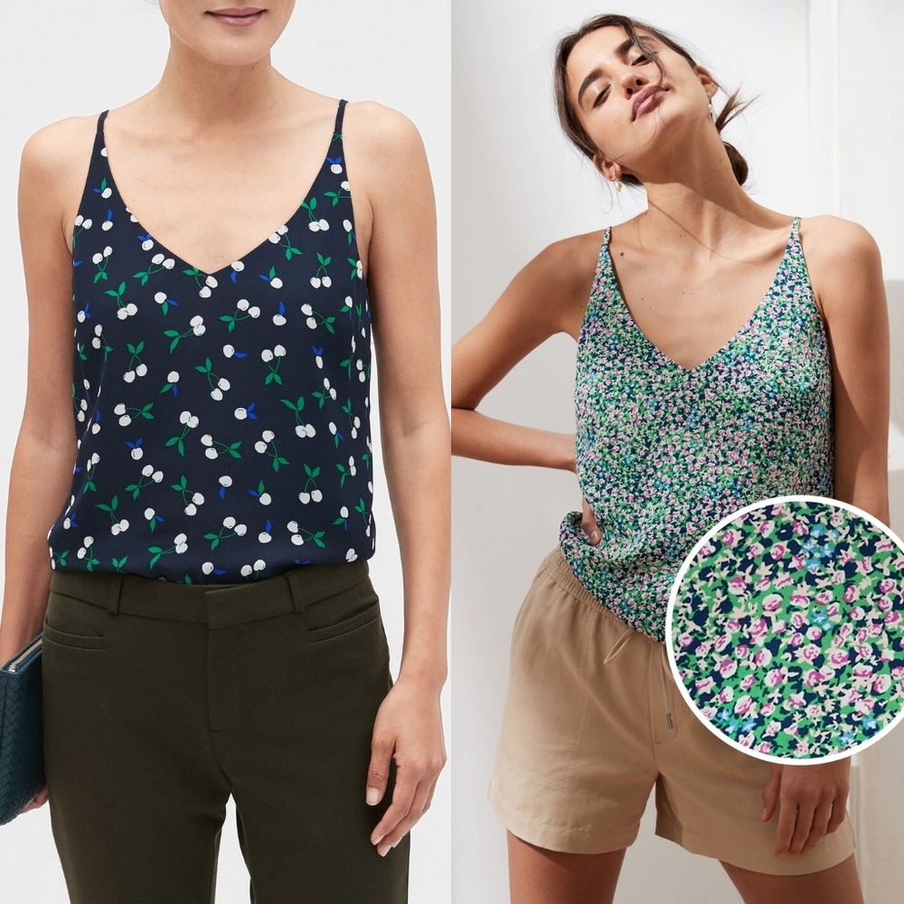 Banana Republic Set Of 2 Floral Camisoles in XS